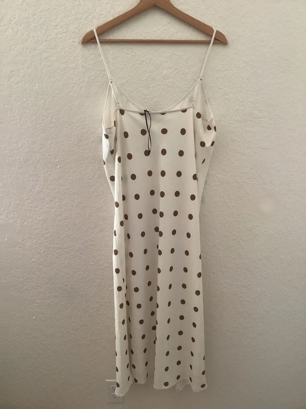 JENNI KAYNE Slip Dress in Caramel Polka Dot Brand New - Picture 5 of 7